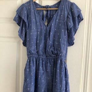 American eagle blue chambray romper (NEVER WORN)
